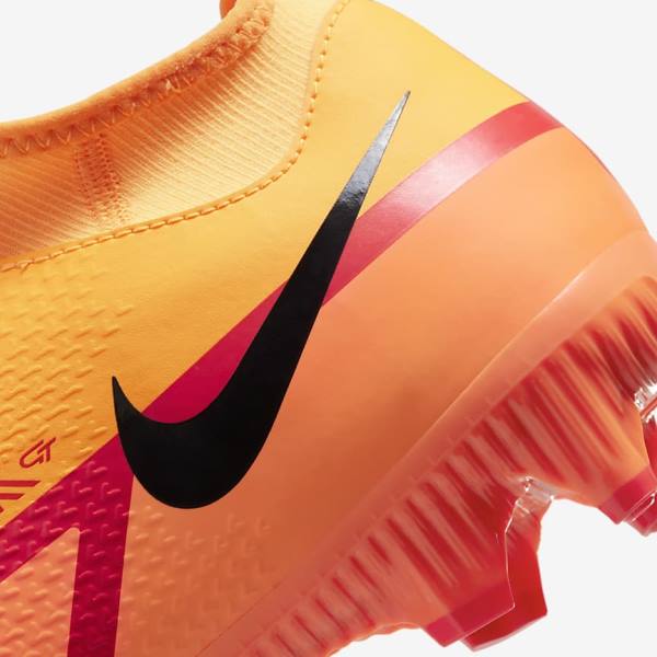 Nike Phantom GT2 Academy Dynamic Fit MG Multi-Ground Fußballschuhe Damen Orange Hellrot Schwarz | NK750AWE