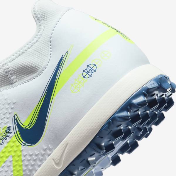 Nike Phantom GT2 Academy Dynamic Fit TF Turf Fußballschuhe Damen Grau Hellblau Dunkelblau | NK243KYS