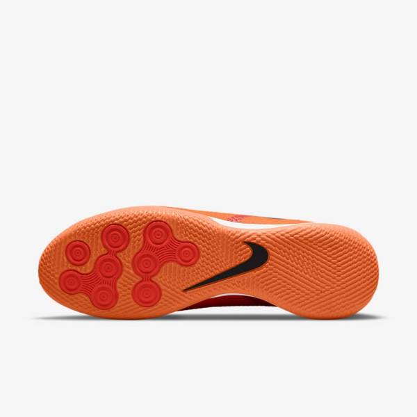 Nike Phantom GT2 Academy IC Indoor-Court Fußballschuhe Herren Orange Hellrot Schwarz | NK209RSU