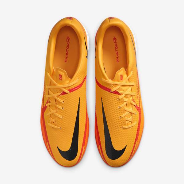 Nike Phantom GT2 Academy IC Indoor-Court Fußballschuhe Herren Orange Hellrot Schwarz | NK209RSU