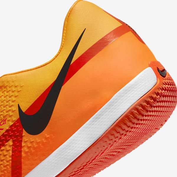 Nike Phantom GT2 Academy IC Indoor-Court Fußballschuhe Herren Orange Hellrot Schwarz | NK209RSU