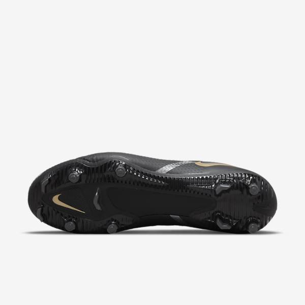 Nike Phantom GT2 Academy MG Multi-Ground Fußballschuhe Herren Schwarz Metal Gold Dunkelgrau Metal Dunkelgrau | NK276DIC