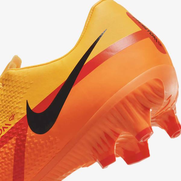 Nike Phantom GT2 Academy MG Multi-Ground Fußballschuhe Damen Orange Hellrot Schwarz | NK702AWZ