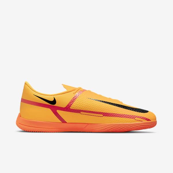 Nike Phantom GT2 Club IC Indoor Court Fußballschuhe Damen Orange Hellrot Schwarz | NK185RGY