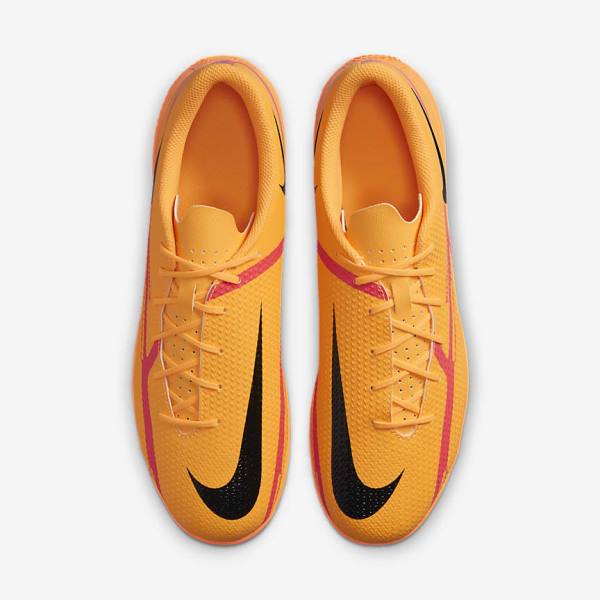 Nike Phantom GT2 Club IC Indoor Court Fußballschuhe Damen Orange Hellrot Schwarz | NK185RGY