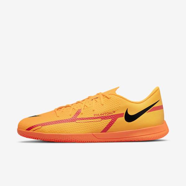 Nike Phantom GT2 Club IC Indoor Court Fußballschuhe Damen Orange Hellrot Schwarz | NK185RGY