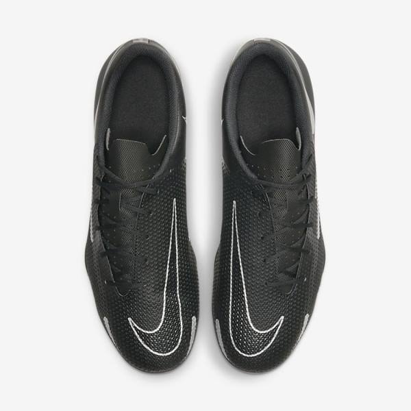 Nike Phantom GT2 Club MG Multi-Ground Fußballschuhe Herren Schwarz Dunkelgrau Metal Silber | NK850WDG