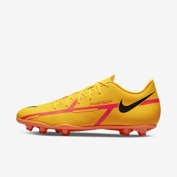 Nike Phantom GT2 Club MG Multi-Ground Fußballschuhe Herren Orange Hellrot Schwarz | NK893KTZ