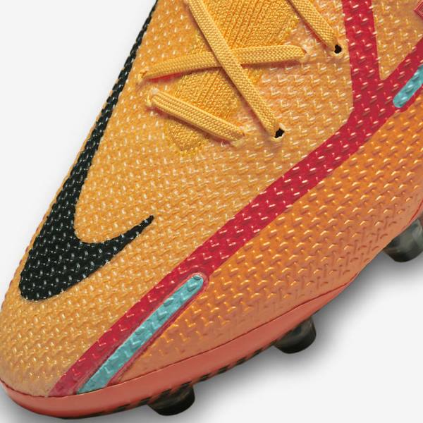 Nike Phantom GT2 Dynamic Fit Elite AG-Pro Artificial-Grass Fußballschuhe Damen Orange Hellrot Schwarz | NK890THI