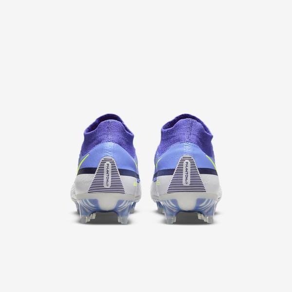 Nike Phantom GT2 Dynamic Fit Elite FG Firm-Ground Fußballschuhe Damen Blau Grau | NK023UNA