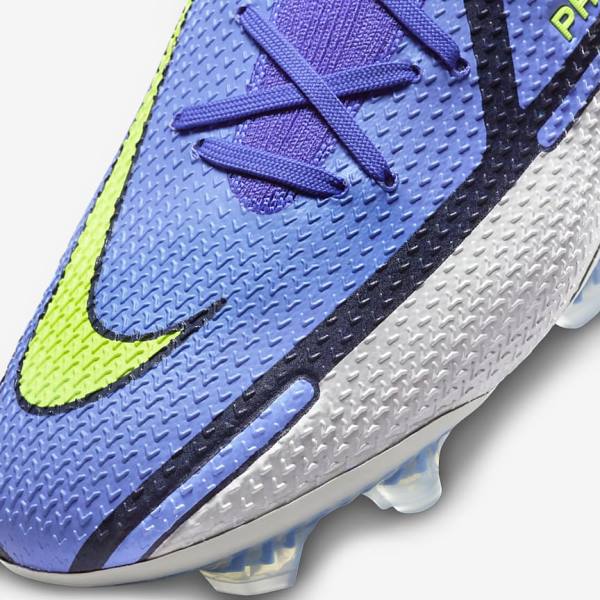 Nike Phantom GT2 Dynamic Fit Elite FG Firm-Ground Fußballschuhe Damen Blau Grau | NK023UNA