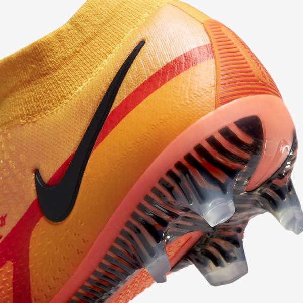 Nike Phantom GT2 Dynamic Fit Elite FG Firm-Ground Fußballschuhe Damen Orange Hellrot Schwarz | NK036NOZ