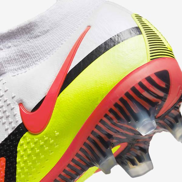 Nike Phantom GT2 Dynamic Fit Elite FG Firm-Ground Fußballschuhe Damen Weiß Hellrot | NK394YDW