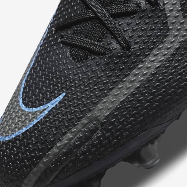 Nike Phantom GT2 Dynamic Fit Elite FG Firm-Ground Fußballschuhe Damen Schwarz Grau | NK769ITO