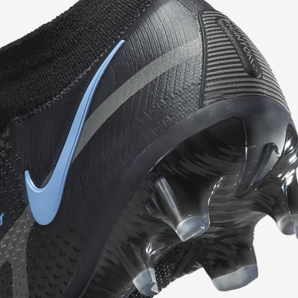 Nike Phantom GT2 Dynamic Fit Elite FG Firm-Ground Fußballschuhe Damen Schwarz Grau | NK769ITO