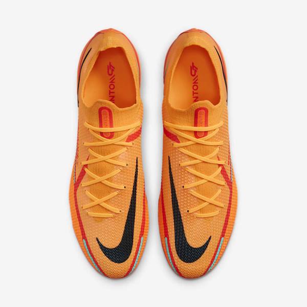 Nike Phantom GT2 Elite AG-Pro Artificial-Grass Fußballschuhe Damen Orange Hellrot Schwarz | NK289QTV