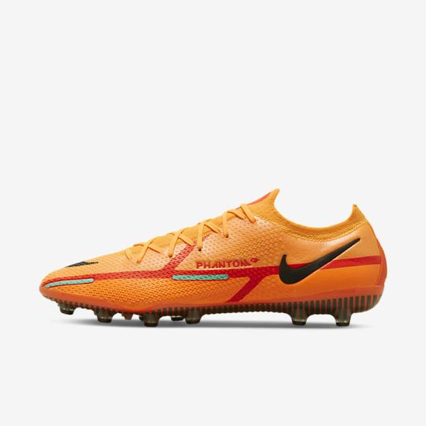 Nike Phantom GT2 Elite AG-Pro Artificial-Grass Fußballschuhe Herren Orange Hellrot Schwarz | NK796JZR