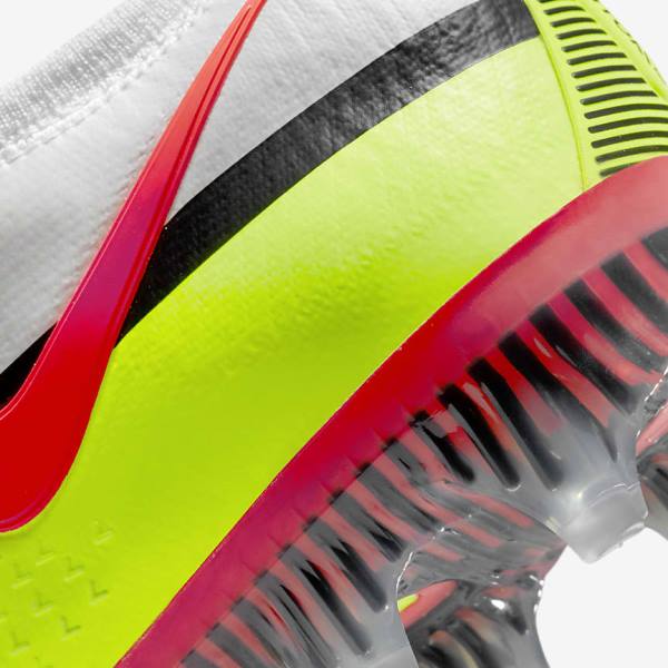 Nike Phantom GT2 Elite FG Firm-Ground Fußballschuhe Damen Weiß Schwarz Hellrot | NK139YST