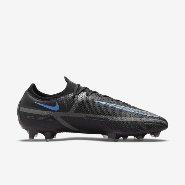 Nike Phantom GT2 Elite FG Firm-Ground Fußballschuhe Herren Schwarz Grau | NK258CIA