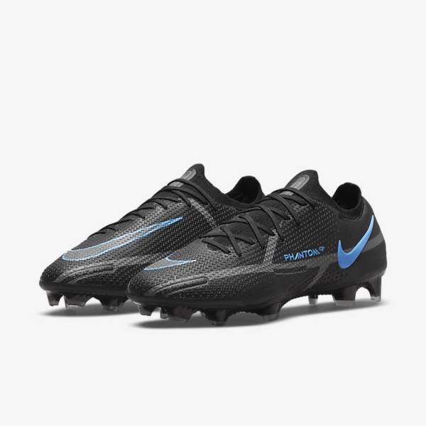 Nike Phantom GT2 Elite FG Firm-Ground Fußballschuhe Herren Schwarz Grau | NK258CIA