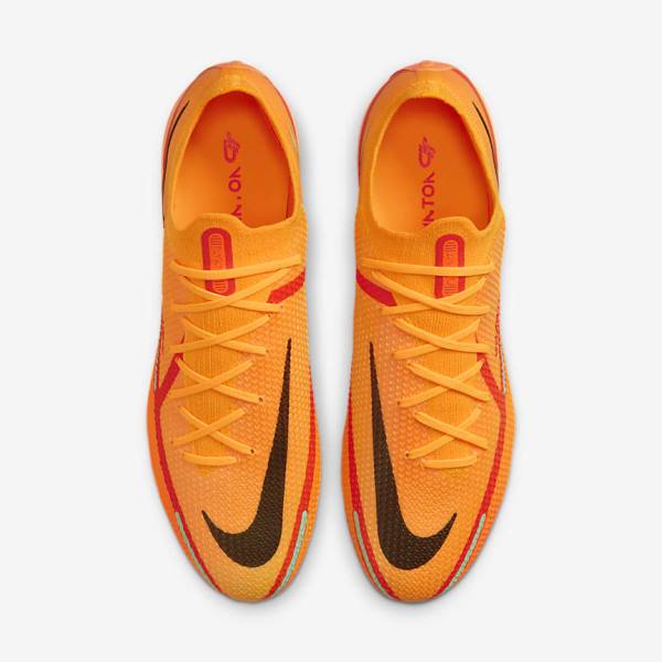 Nike Phantom GT2 Elite FG Firm-Ground Fußballschuhe Damen Orange Hellrot Schwarz | NK297LZE