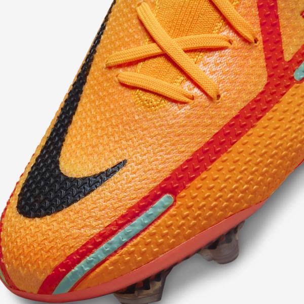 Nike Phantom GT2 Elite FG Firm-Ground Fußballschuhe Damen Orange Hellrot Schwarz | NK297LZE