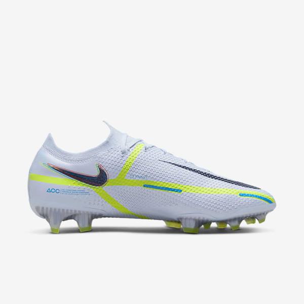 Nike Phantom GT2 Elite FG Firm-Ground Fußballschuhe Damen Grau Hellblau | NK529QTW