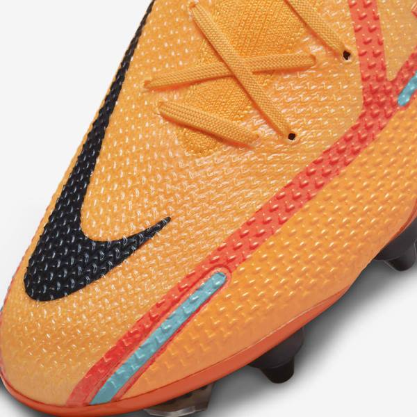 Nike Phantom GT2 Elite SG-Pro AC Soft-Ground Fußballschuhe Damen Orange Hellrot Schwarz | NK185NBU