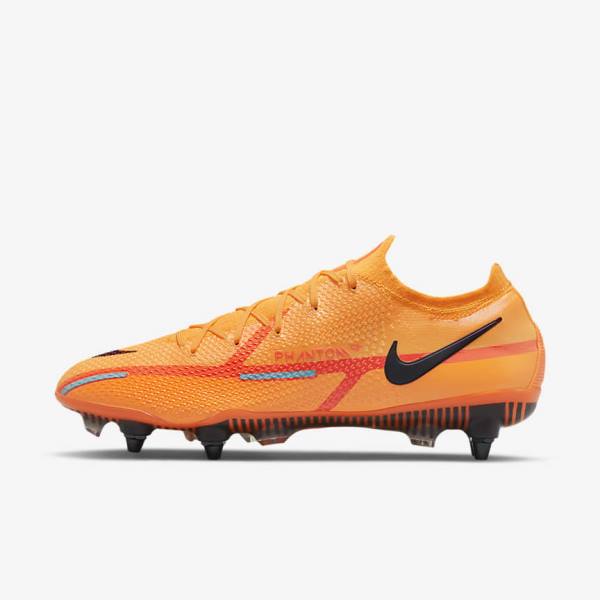 Nike Phantom GT2 Elite SG-Pro AC Soft-Ground Fußballschuhe Herren Orange Hellrot Schwarz | NK708YVC