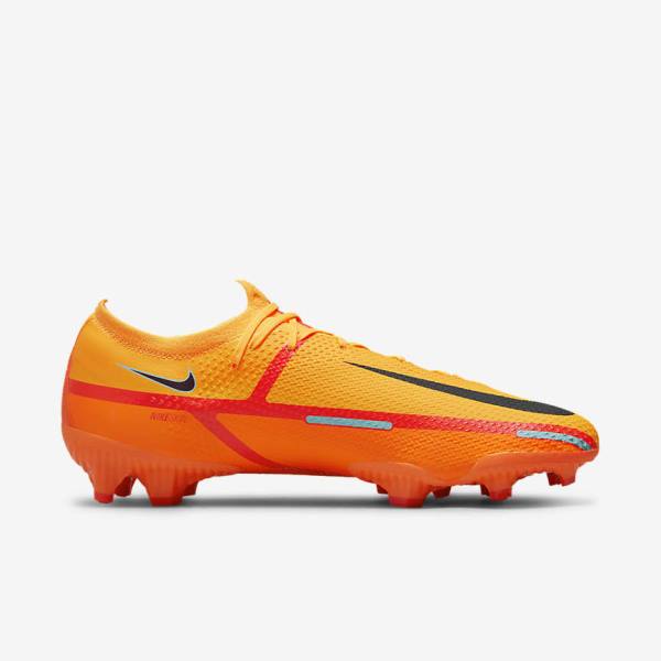 Nike Phantom GT2 Pro FG Firm-Ground Fußballschuhe Damen Orange Hellrot Schwarz | NK136TPU