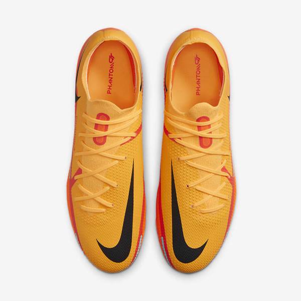 Nike Phantom GT2 Pro FG Firm-Ground Fußballschuhe Damen Orange Hellrot Schwarz | NK136TPU