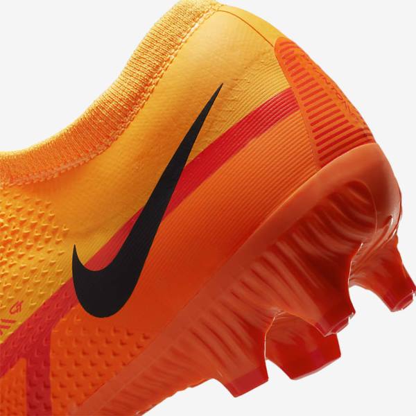 Nike Phantom GT2 Pro FG Firm-Ground Fußballschuhe Damen Orange Hellrot Schwarz | NK136TPU