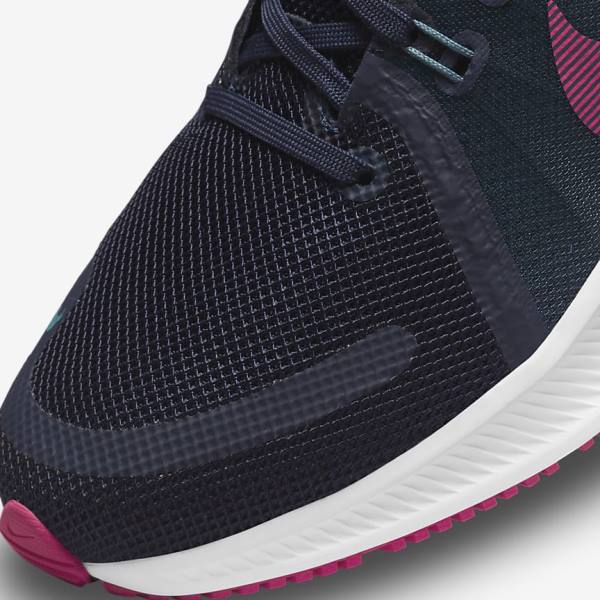 Nike Quest 4 Straßen Laufschuhe Damen Blau Grau Grün Weiß Rosa | NK543HVS