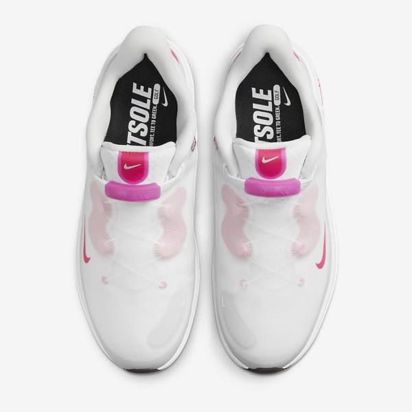 Nike React Ace Tour Golfschuhe Damen Weiß Schwarz Rosa | NK065OHF