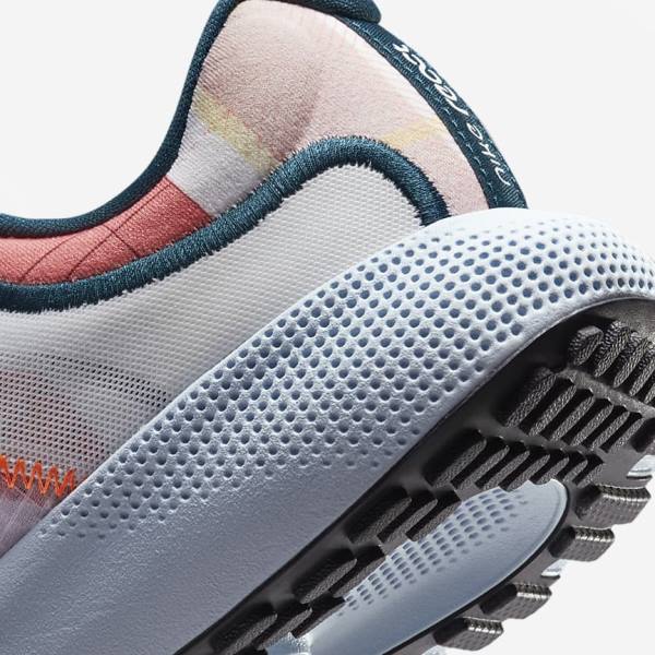 Nike React Escape Run Straßen Laufschuhe Damen Weiß Blau Schwarz Rosa | NK124YJI