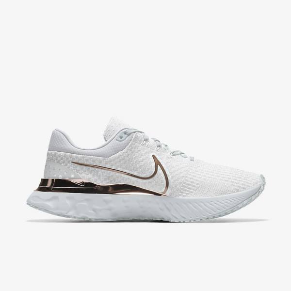 Nike React Infinity Run 3 By You Custom Straßen Laufschuhe Damen Weiß | NK085BAJ