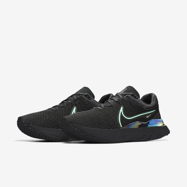 Nike React Infinity Run 3 By You Custom Straßen Laufschuhe Damen Schwarz | NK837MGK