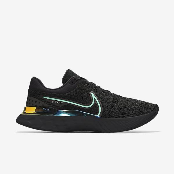 Nike React Infinity Run 3 By You Custom Straßen Laufschuhe Damen Schwarz | NK837MGK