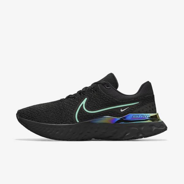 Nike React Infinity Run 3 By You Custom Straßen Laufschuhe Damen Schwarz | NK837MGK