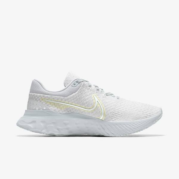 Nike React Infinity Run 3 By You Custom Straßen Laufschuhe Damen Weiß | NK963EBX