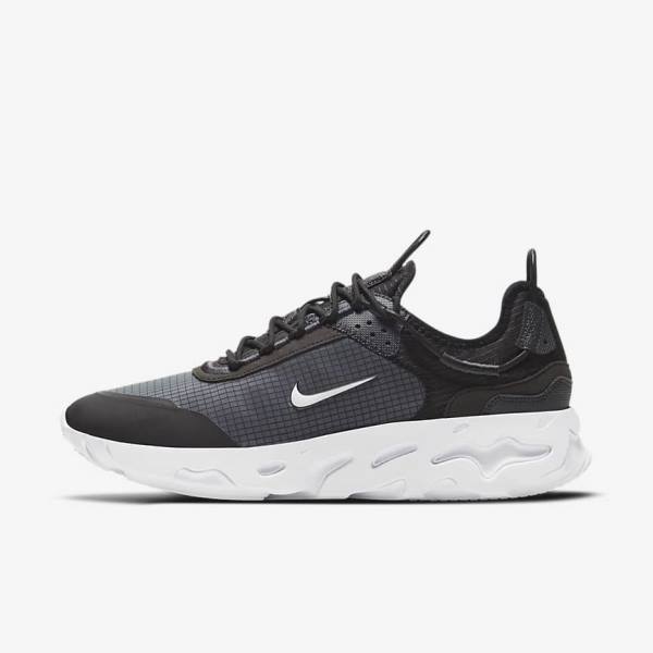 Nike React Live Sneakers Herren Schwarz Dunkelgrau Weiß | NK423PVD