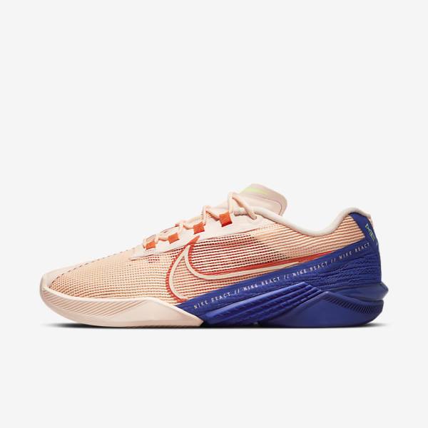 Nike React Metcon Turbo Sportschuhe Damen Rot Hellgrün Orange | NK974KLH