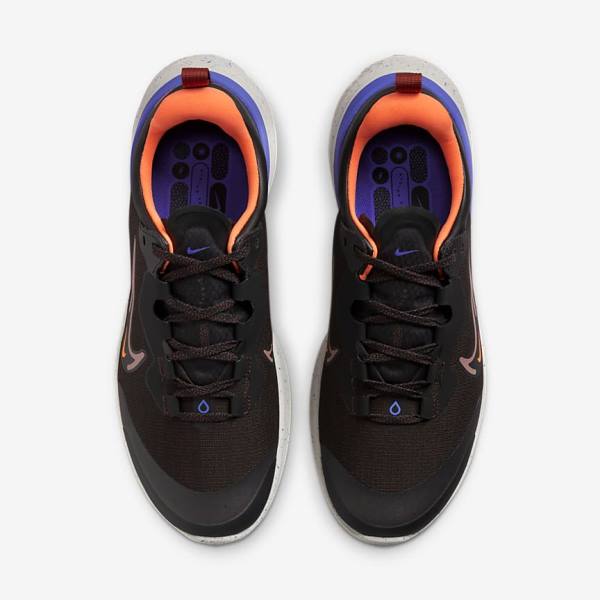 Nike React Miler 2 Shield Weatherised Straßen Laufschuhe Herren Schwarz Orange Indigo | NK093VTF