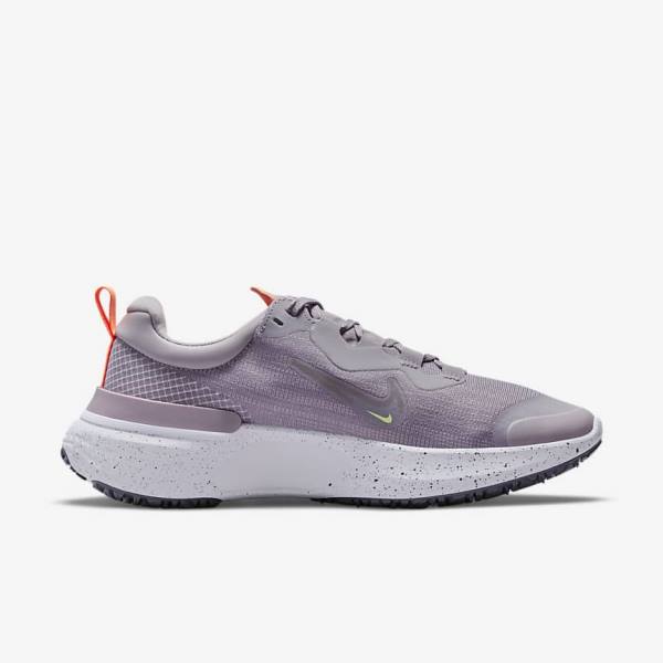 Nike React Miler 2 Shield Weatherised Straßen Laufschuhe Damen Grau Orange Lila | NK839QPE