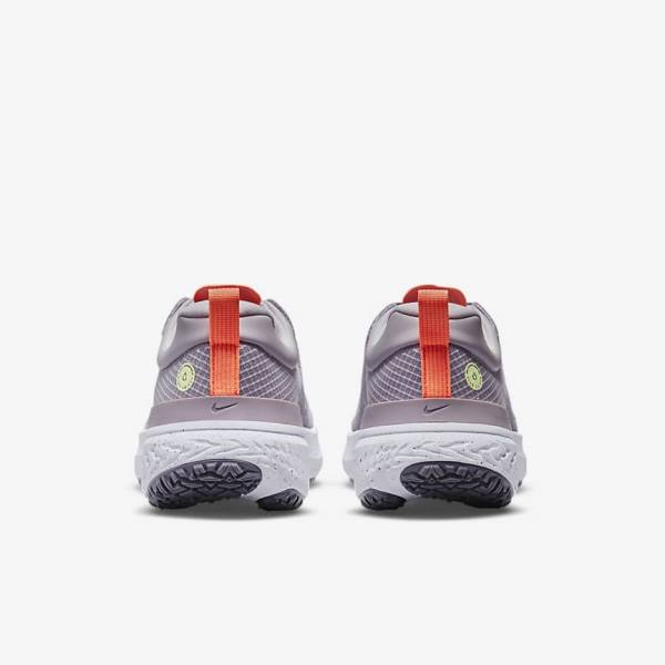 Nike React Miler 2 Shield Weatherised Straßen Laufschuhe Damen Grau Orange Lila | NK839QPE