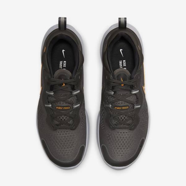 Nike React Miler 2 Straßen Laufschuhe Herren Grau Schwarz Grau | NK791BQU