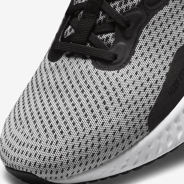 Nike React Miler 3 Straßen Laufschuhe Herren Weiß Schwarz Metal Silber | NK491RES