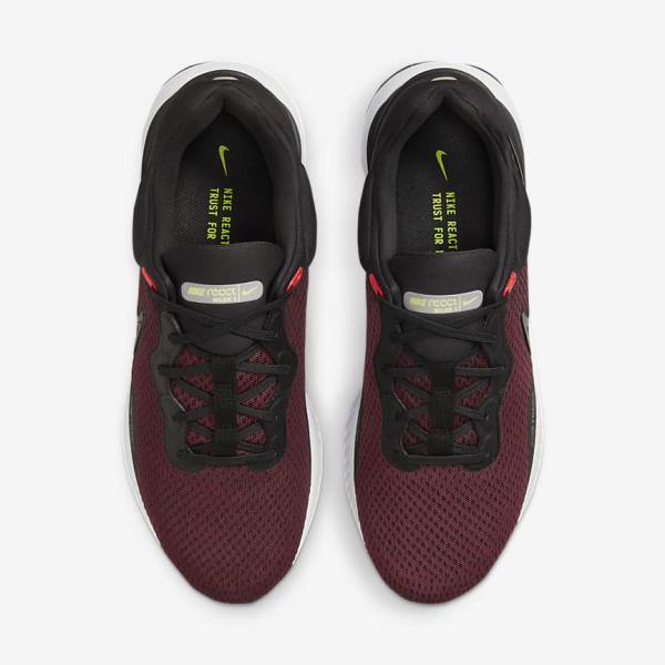 Nike React Miler 3 Straßen Laufschuhe Herren Schwarz Rot Weiß | NK530DJR