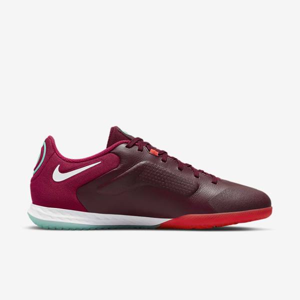 Nike React Tiempo Legend 9 Pro IC Indoor-Court Fußballschuhe Damen Rot Hellrot Weiß | NK609STP