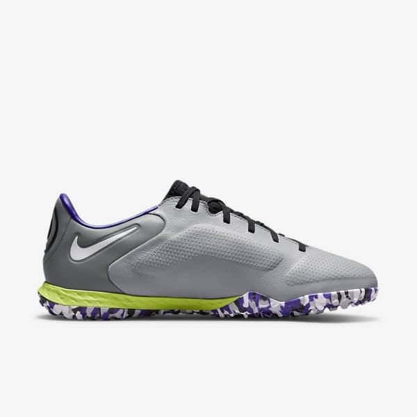 Nike React Tiempo Legend 9 Pro TF Turf Fußballschuhe Damen Hellgrau Weiß | NK825FXM